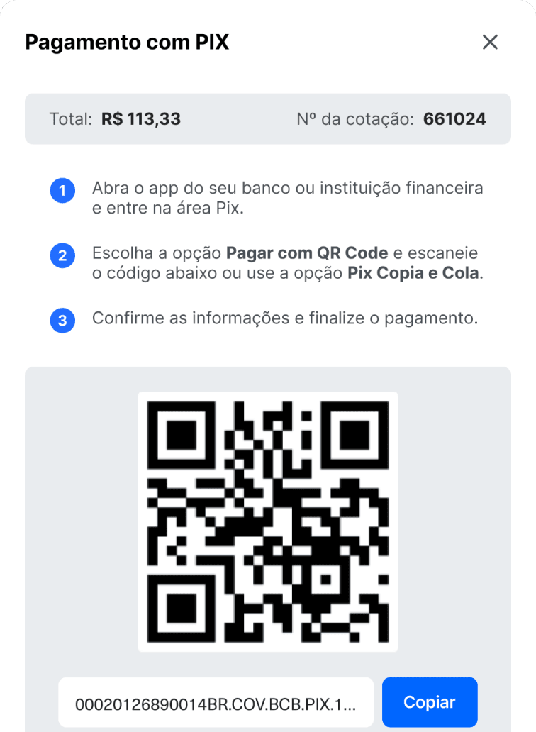 Pagamento com PIX